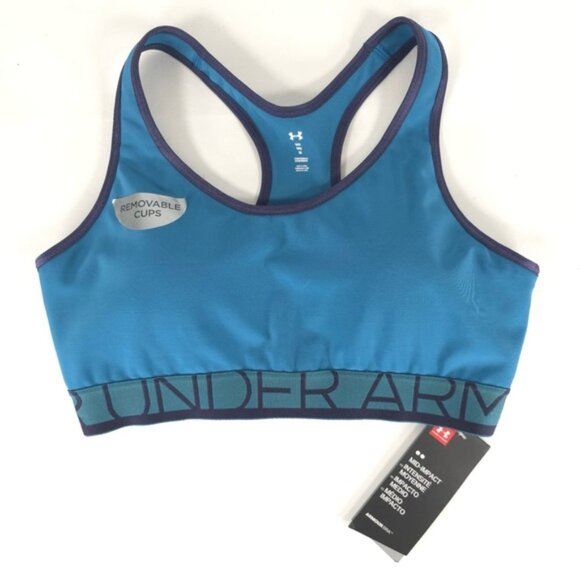 NWT Under Armour Bra Medium-Impact Sports Bra COMPRESSION 1250132 Size MEDIUM - Picture 1 of 13